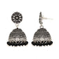 Glorious Oxidised Silver Plated Black Color Earrings Jewellery