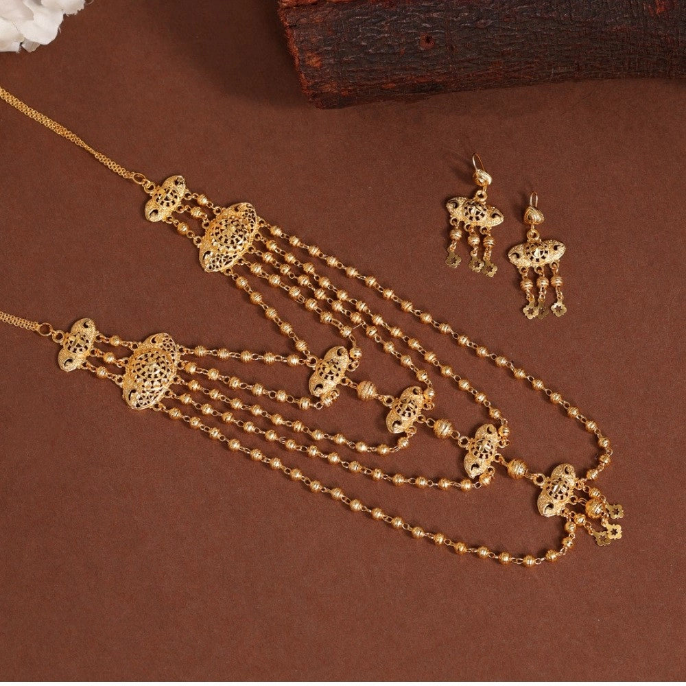 Fabulous Gold Color Gold Plated Necklace Set