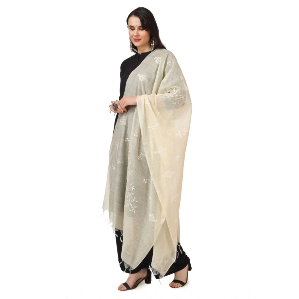 Designer Women's Cotton Embroidered Dupatta