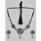 Glittering Silver Alloy Necklace and Earings Set