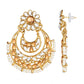 Dazzling Gold Plated Alloy Kundan Earrings and Mangtikka