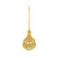 Dazzling Gold Plated Alloy Kundan Earrings and Mangtikka