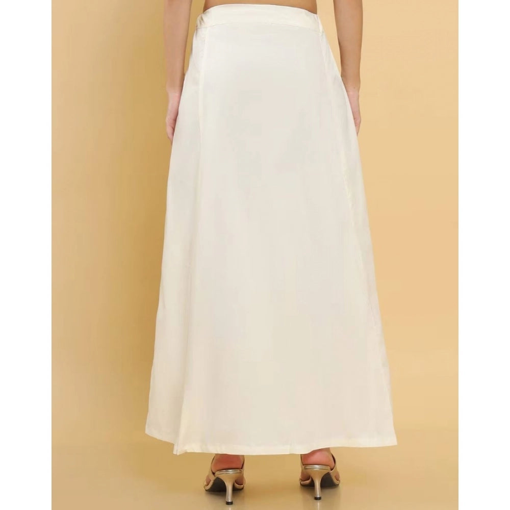 Wonderful Women's Cotton Solid Free Size Petticoat