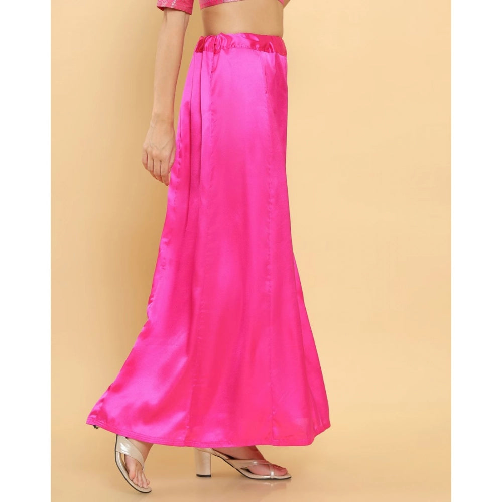 Trendy Women's Silk Solid Free Size Petticoat