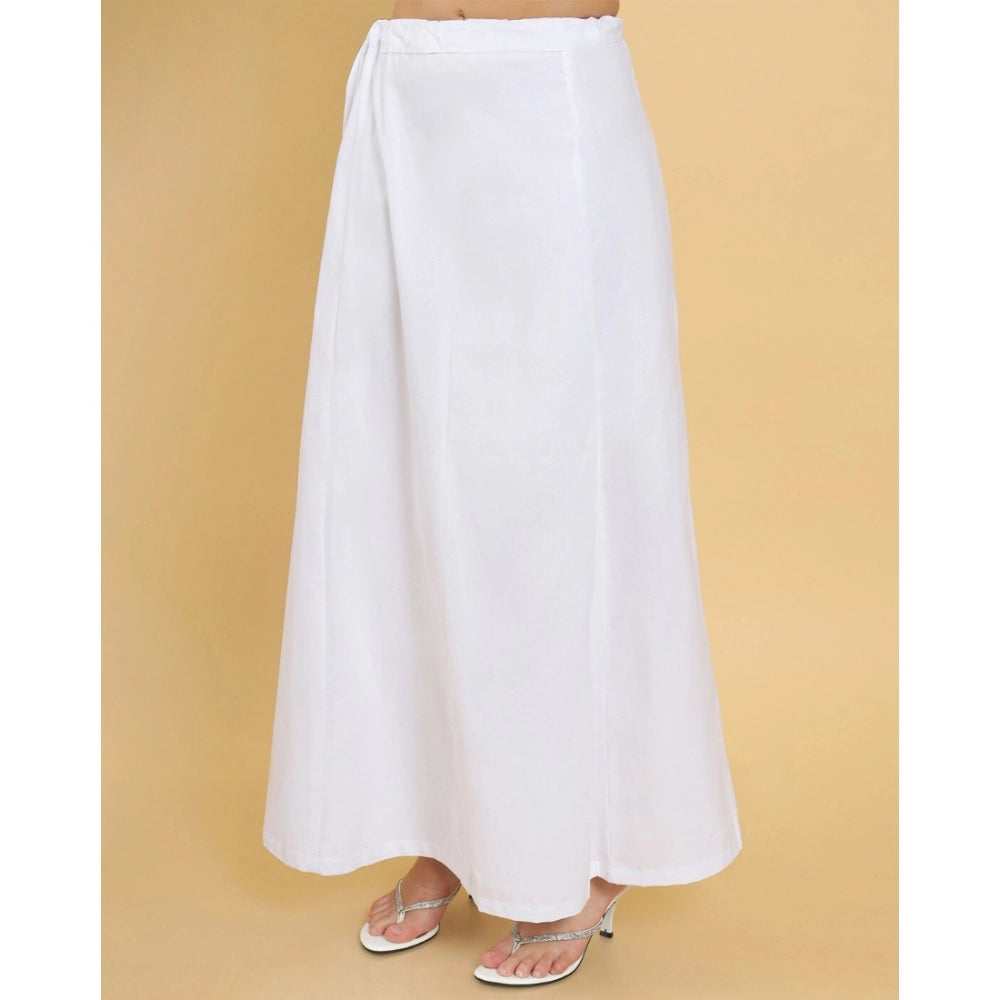 Wonderful Women's Cotton Solid Free Size Petticoat