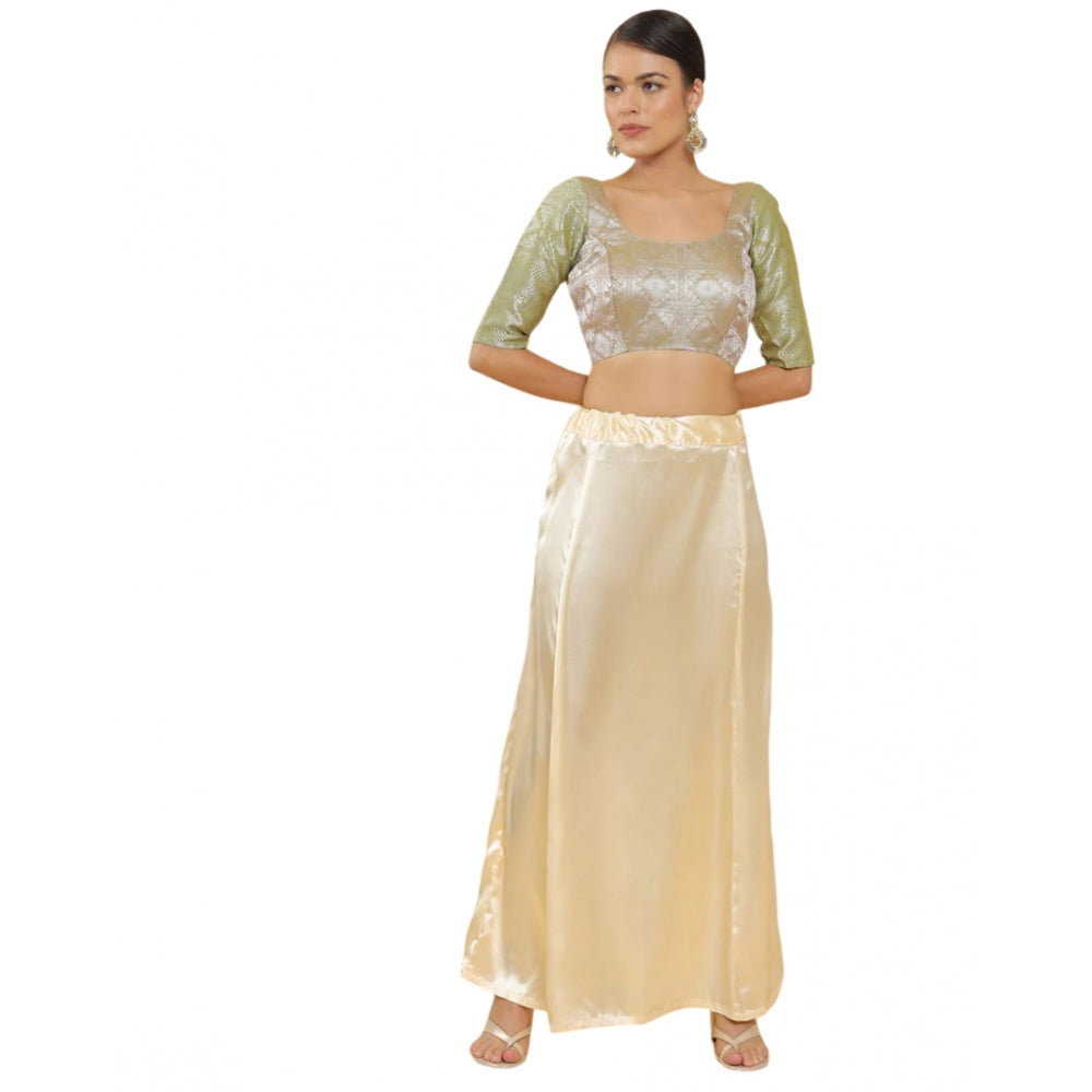 Trendy Women's Silk Solid Free Size Petticoat