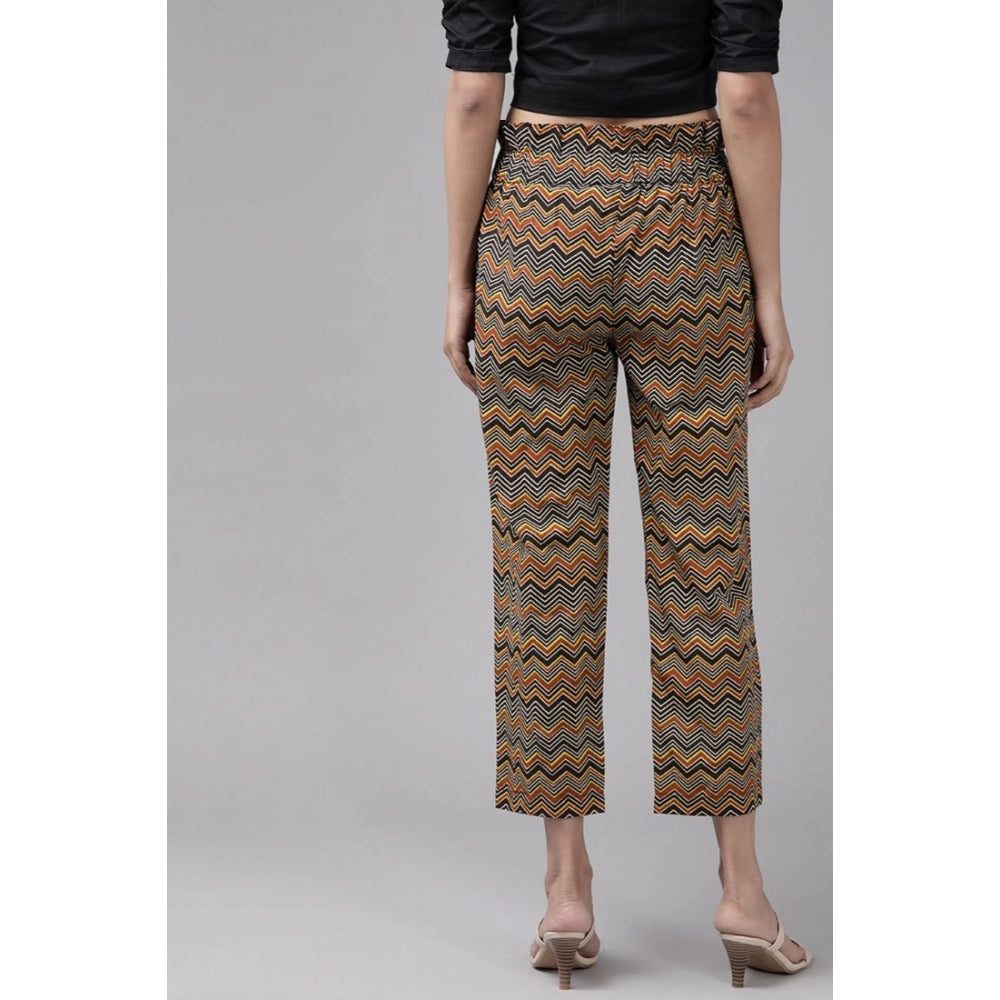 Casual Printed Cotton Trouser Pant