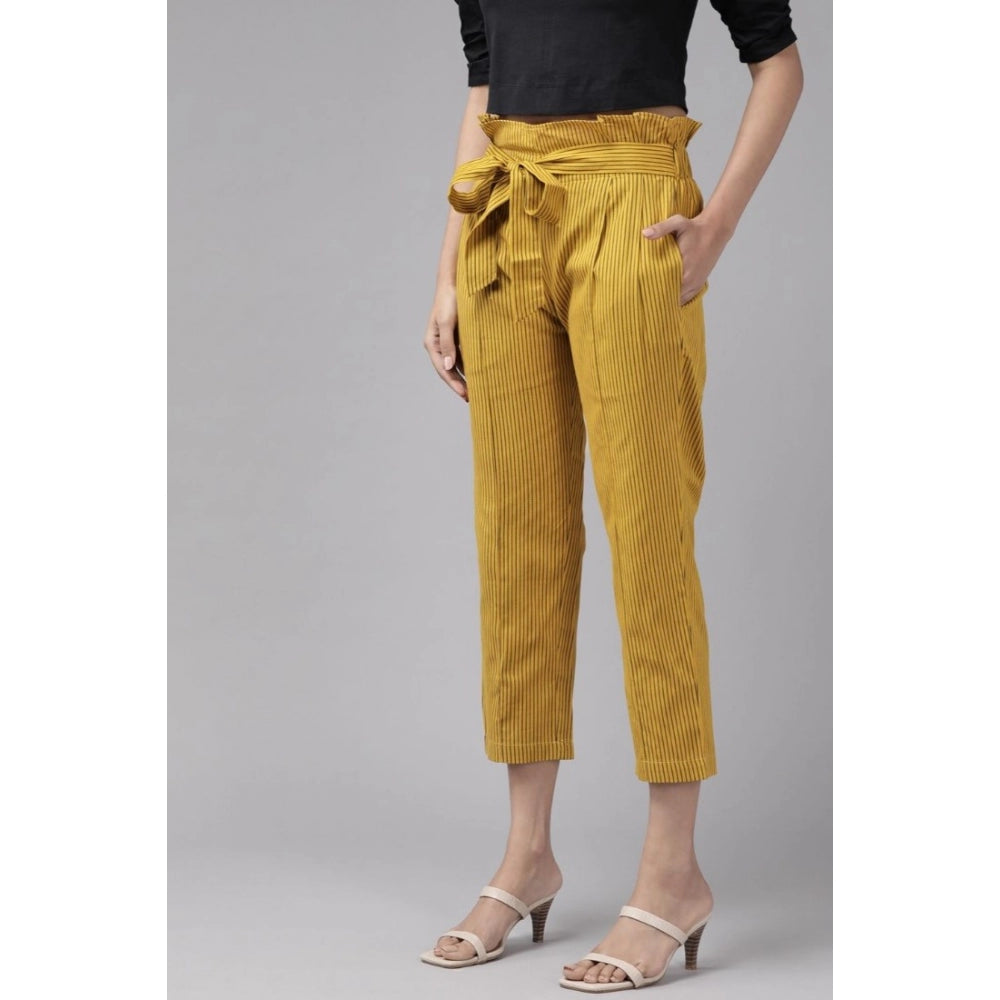 Casual Printed Cotton Flex Trouser Pant