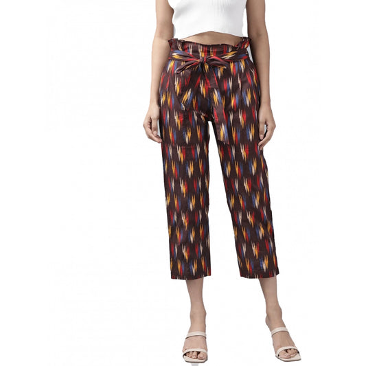 Casual Printed Cotton Trouser Pant