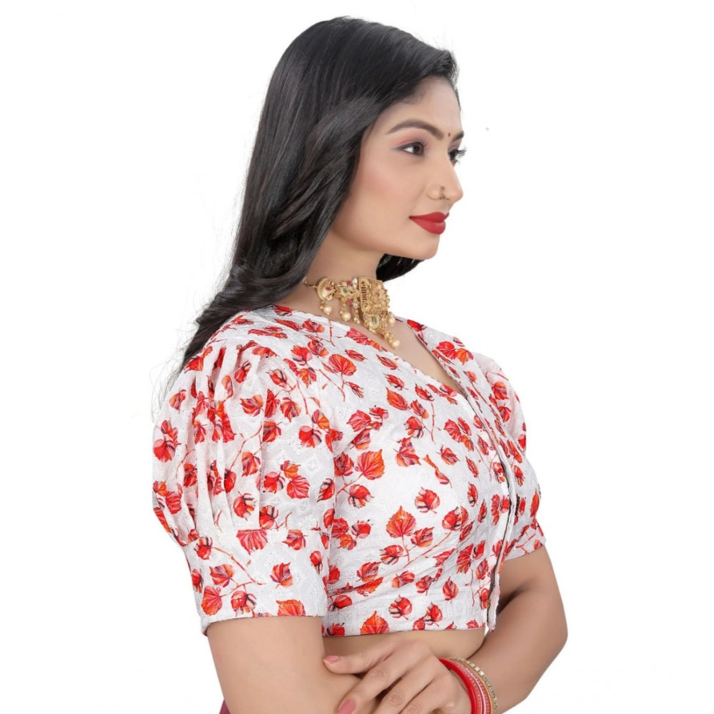 Attractive Cotton Blend Floral Readymade Blouse