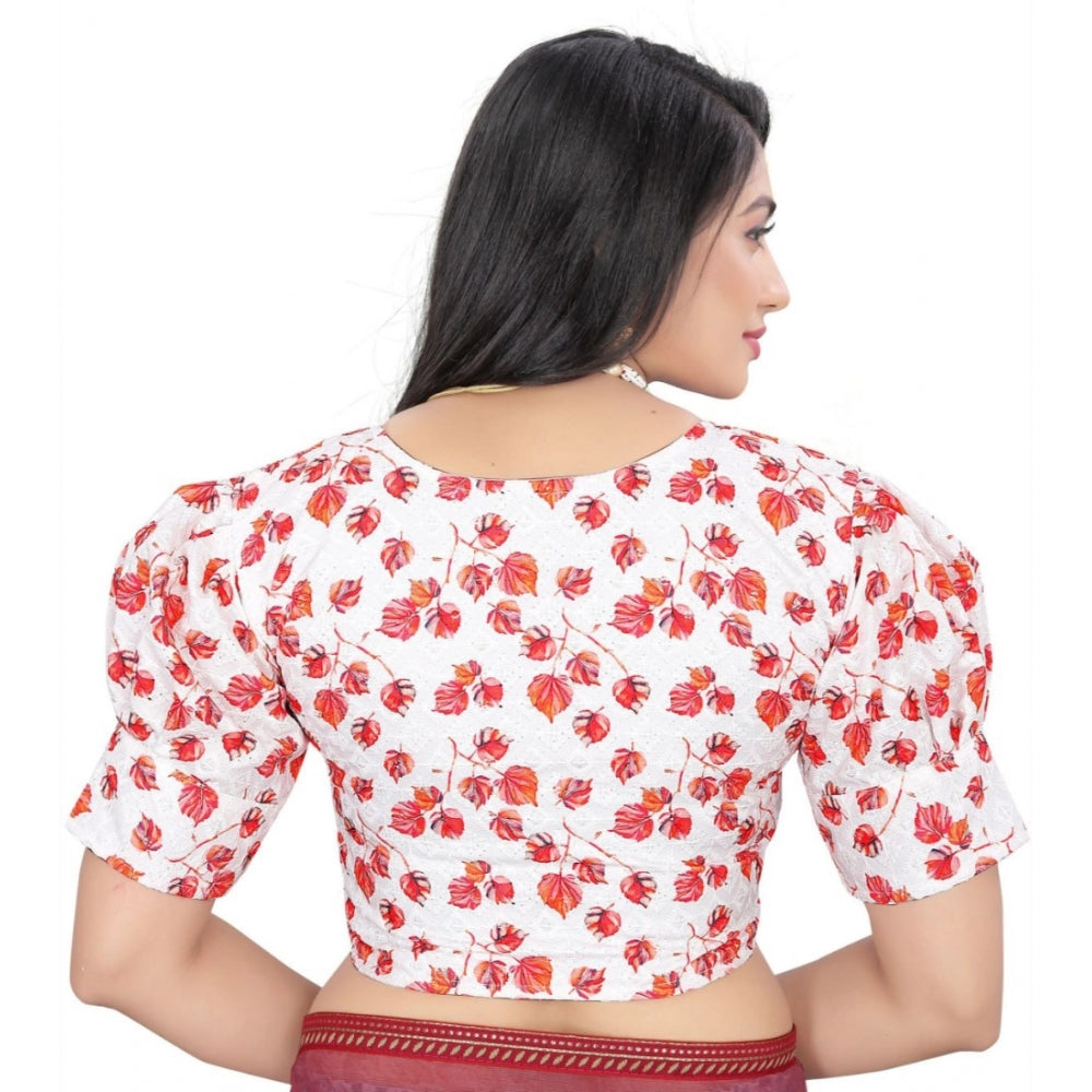Attractive Cotton Blend Floral Readymade Blouse