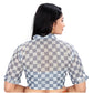 Attractive Cotton Blend Checks Readymade Blouse