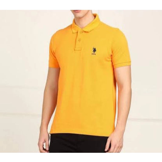 Men's Casual Half sleeve Solid Cotton Polo Neck T shirt