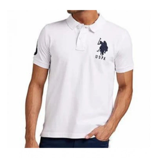 Men's Casual Half sleeve Solid Cotton Polo Neck T shirt