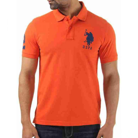 Men's Casual Half sleeve Solid Cotton Polo Neck T shirt