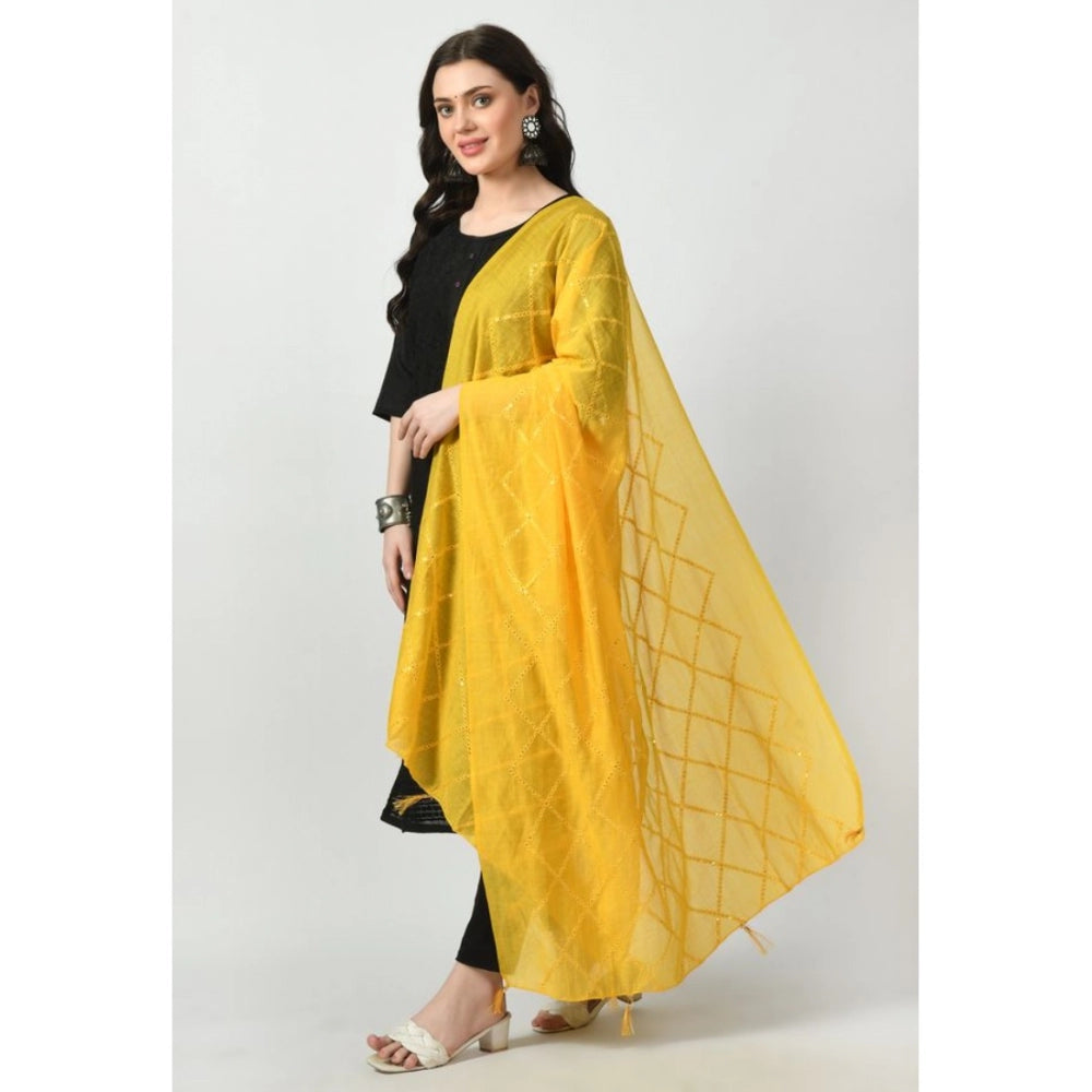 Attractive Women's Chanderi Self design Dupatta
