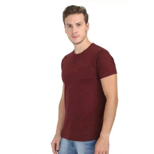 Men's Casual Short Sleeves Cotton Round Neck T shirt