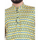 Men's Cotton Blended Printed Full Sleeve Short Kurta