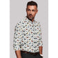 Men's Cotton Blended Printed Full Sleeve Shirt