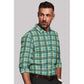 Men's Cotton Blended Checked Full Sleeve Shirt