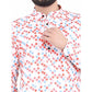 Men's Cotton Blended Printed Full Sleeve Short Kurta