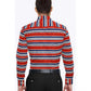 Glamorous Men's Cotton Blended Striped Full Sleeve Shirt