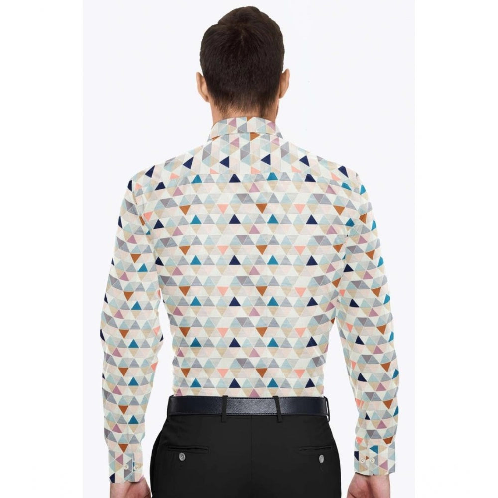 Glamorous Men's Cotton Blended Printed Full Sleeve Shirt