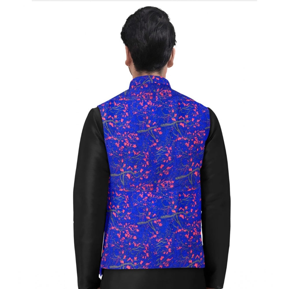Sassy Men's Jacquard Printed Full Sleeve Waistcoat