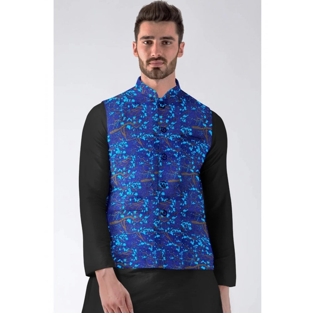 Sassy Men's Jacquard Printed Full Sleeve Waistcoat
