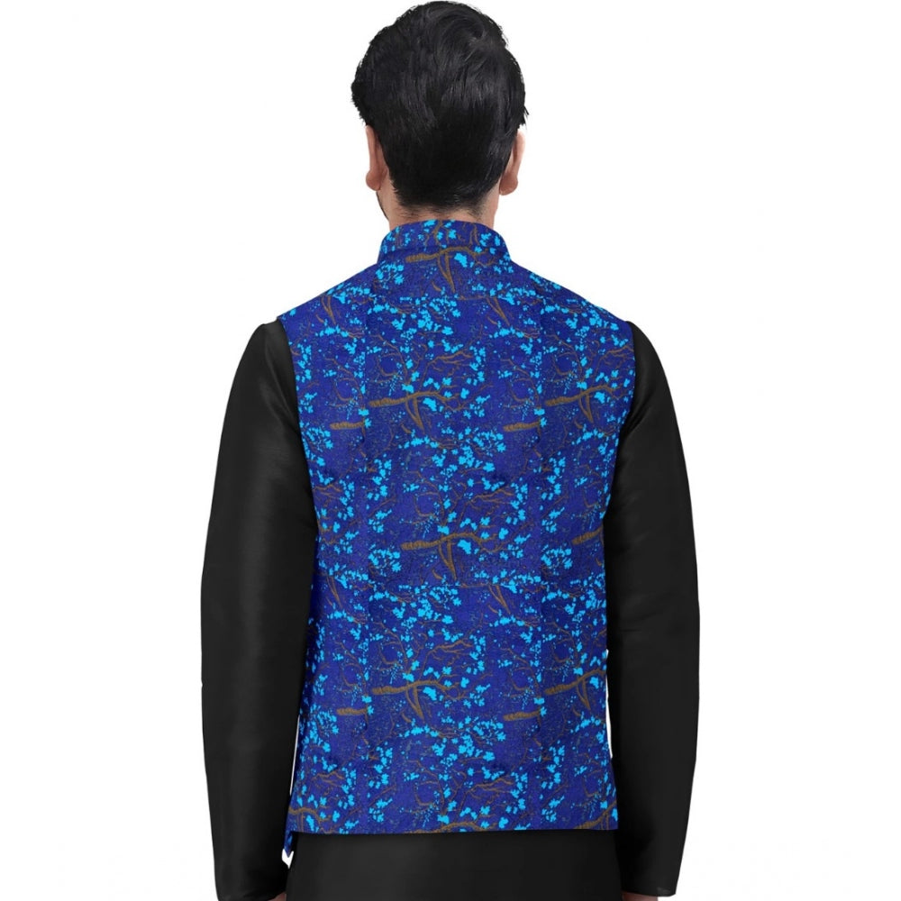 Sassy Men's Jacquard Printed Full Sleeve Waistcoat