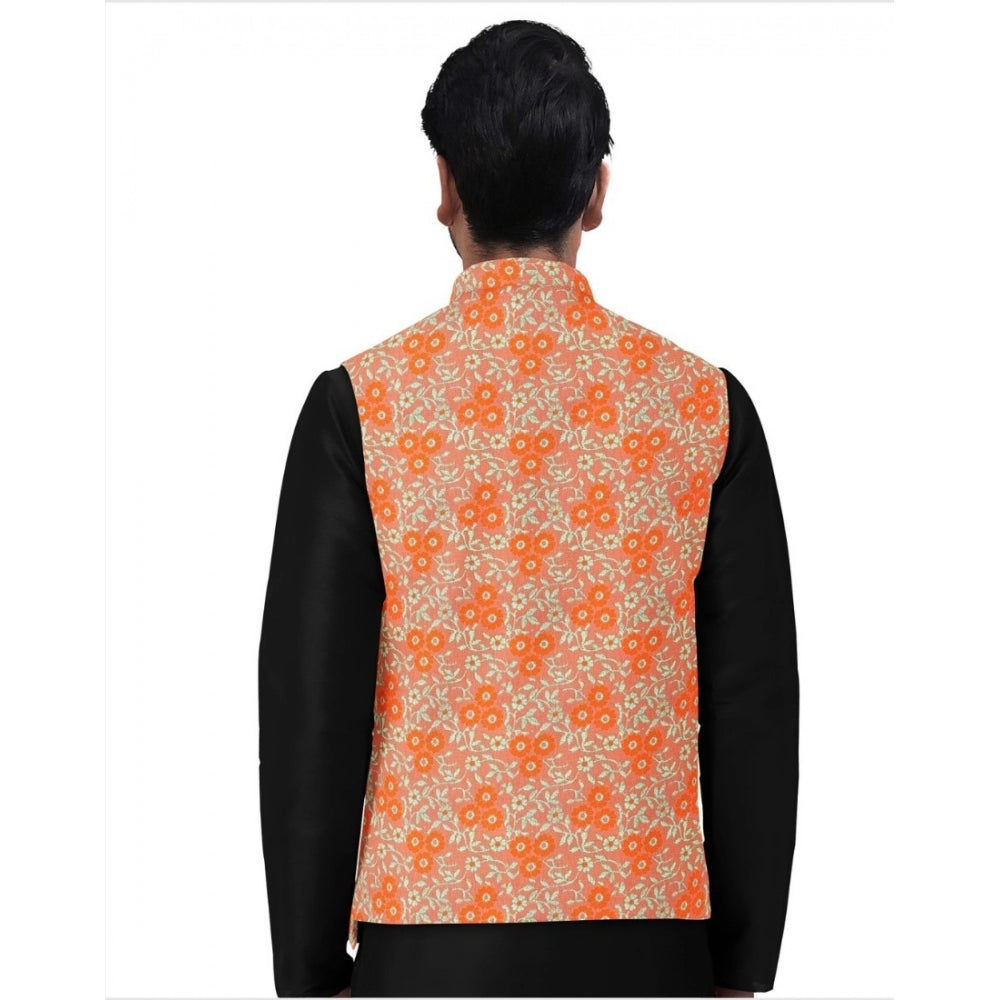 Sassy Men's Jacquard Printed Full Sleeve Waistcoat