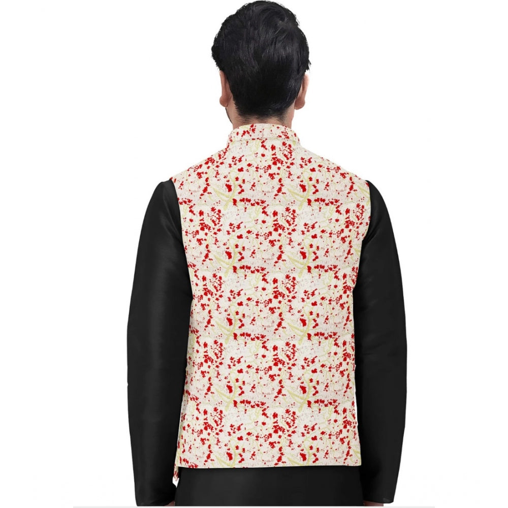 Sassy Men's Jacquard Printed Full Sleeve Waistcoat