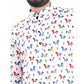 Glamorous Men's Cotton Blended Printed Full Sleeve Shortkurta