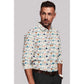 Glamorous Men's Cotton Blended Printed Full Sleeve Shirt