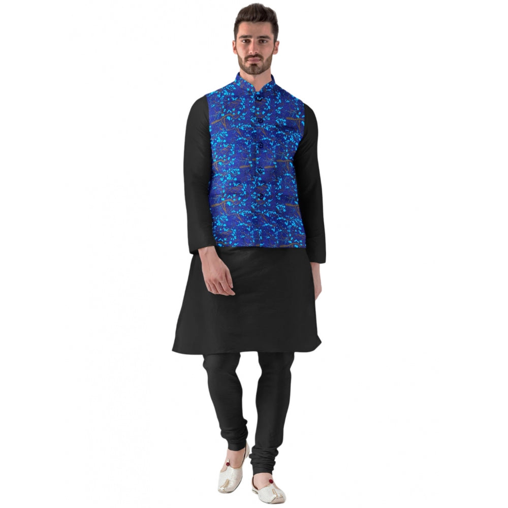 Sassy Men's Jacquard Printed Full Sleeve Waistcoat