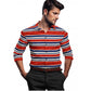 Glamorous Men's Cotton Blended Striped Full Sleeve Shirt