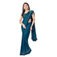 Lovely Lycra Solid Saree With Blouse Piece