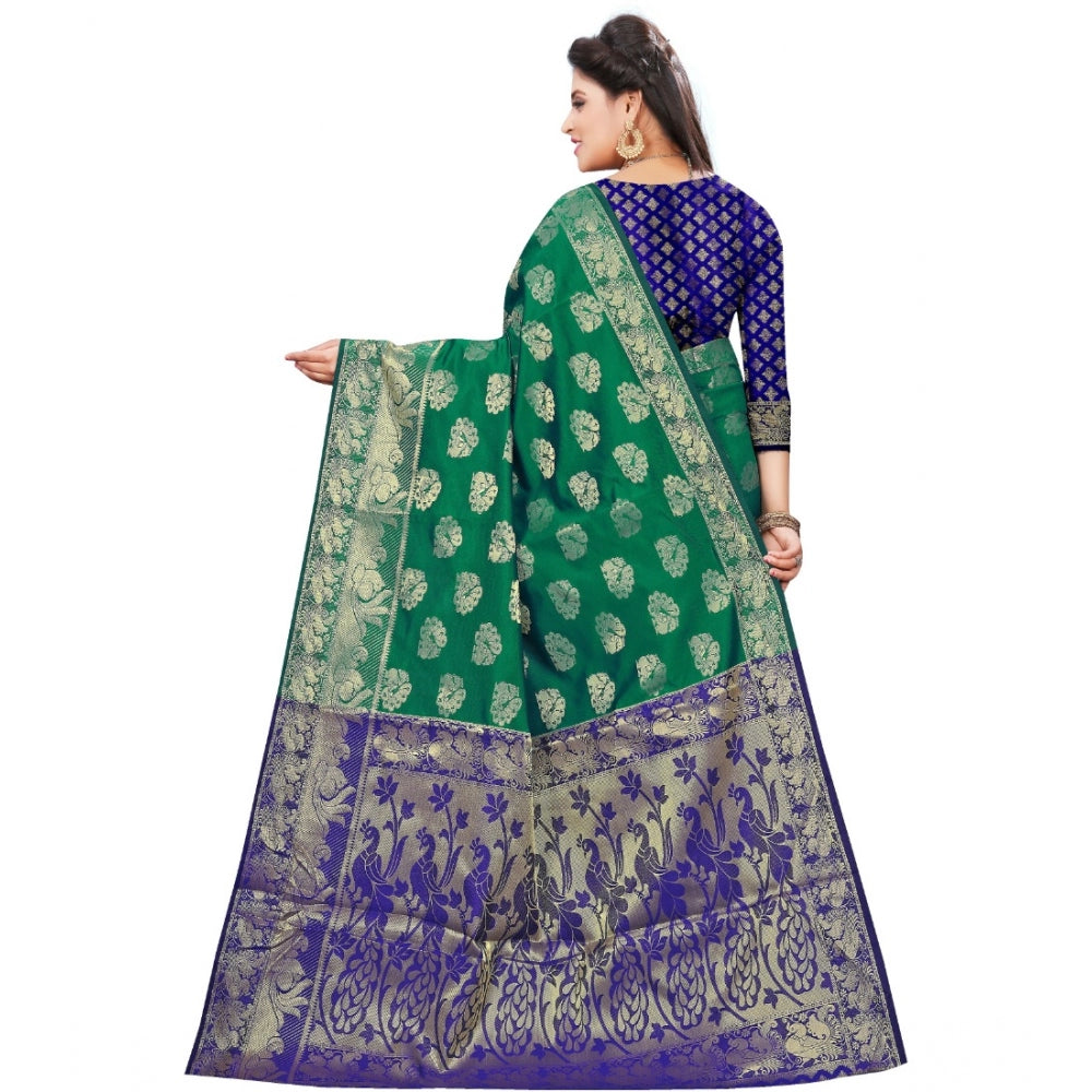 Glorious Jacquard Woven Saree With Blouse Piece