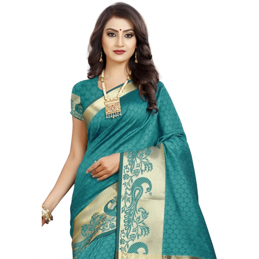 Superb Jacquard Woven Saree With Blouse Piece