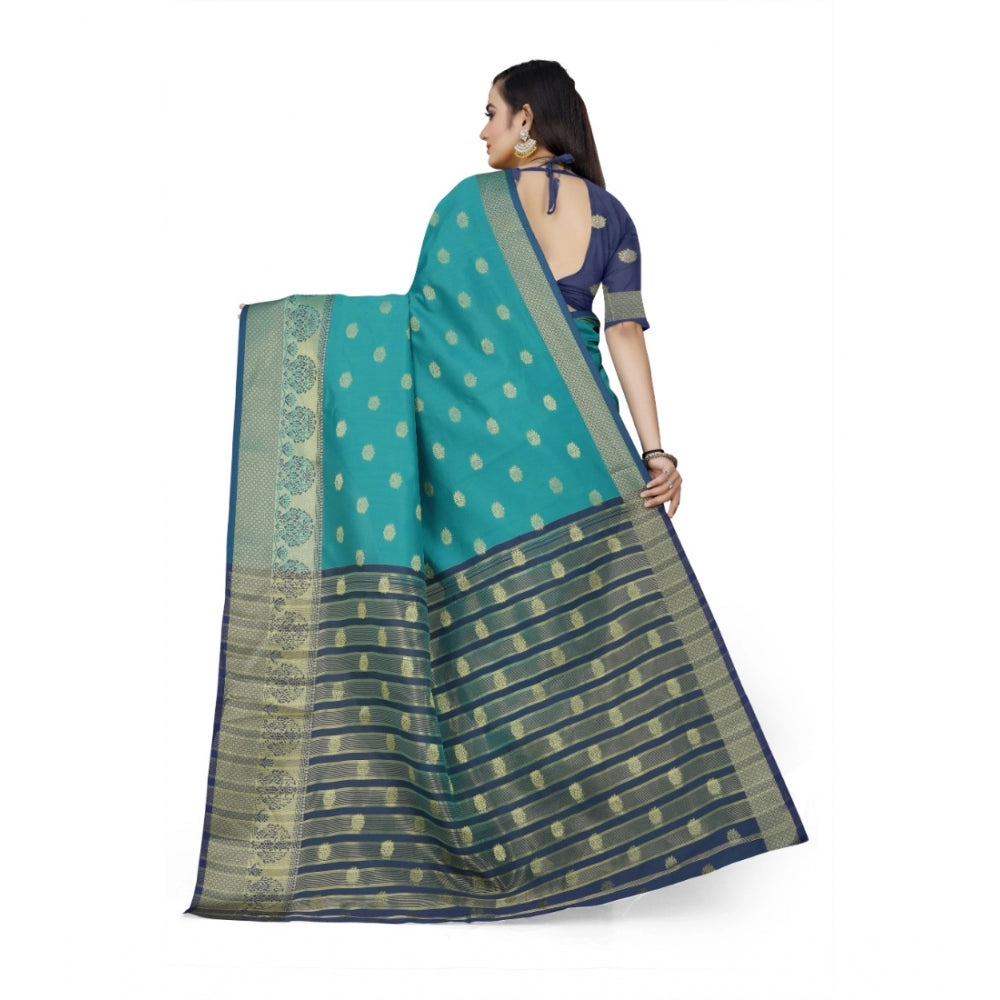 Glorious Jacquard Woven Saree With Blouse Piece