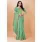 Sophisticated Silk Blend Woven Saree With Blouse Piece