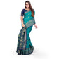Appealing Silk Blend Woven Saree With Blouse Piece