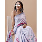 Fantastic Crepe Digital Print Saree With Blouse Piece