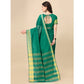 Delightful Cotton Silk Striped Saree With Blouse Piece