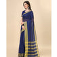 Delightful Cotton Silk Striped Saree With Blouse Piece