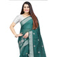 Facinating Cotton Silk Embroidered Saree With Blouse Piece