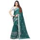Facinating Cotton Silk Embroidered Saree With Blouse Piece