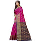 Appealing Silk Blend Woven Saree With Blouse Piece