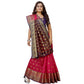 Appealing Silk Blend Woven Saree With Blouse Piece