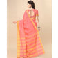 Delightful Cotton Silk Striped Saree With Blouse Piece